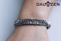 Silver Bracelet Cubic Labyrinth