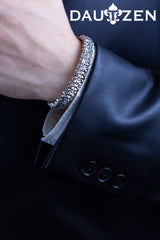 Silver Bracelet Cubic Labyrinth