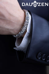 Silver Bracelet Cubic Labyrinth