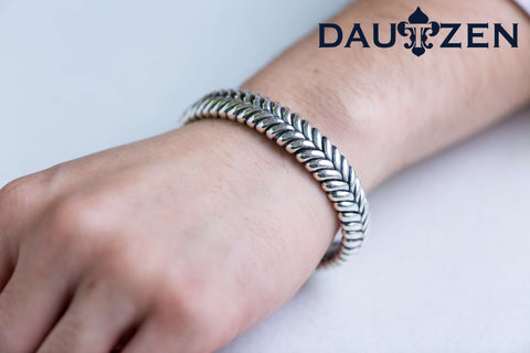 Silver Bracelet Braided