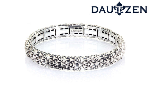 Silver Bracelet Cubic Labyrinth